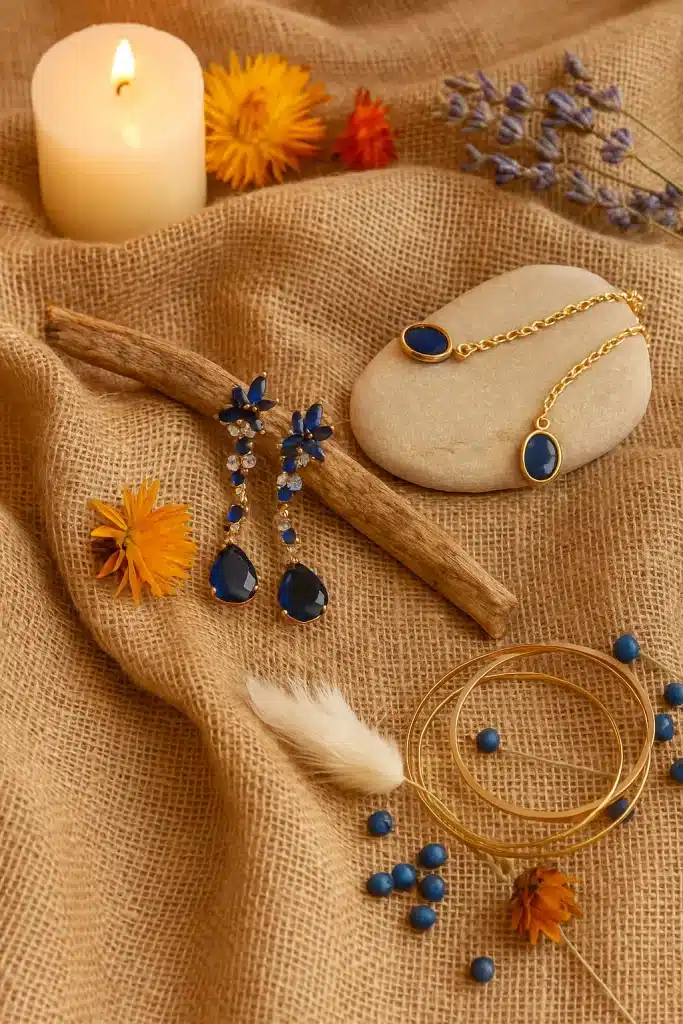 گوشواره نگین دار