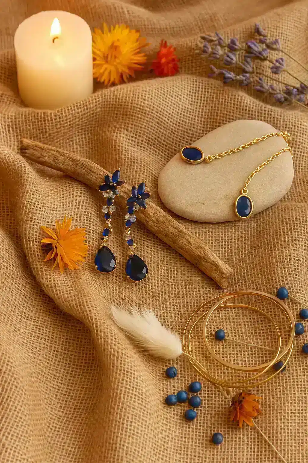 گوشواره نگین دار